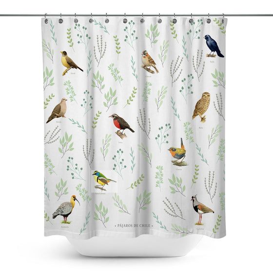 Cortina de baño Selección Pájaros de Chile