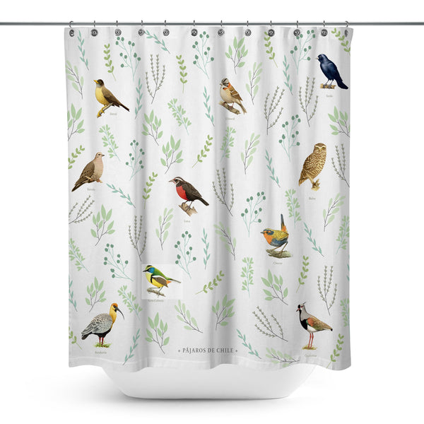 Cortina de baño Selección Pájaros de Chile