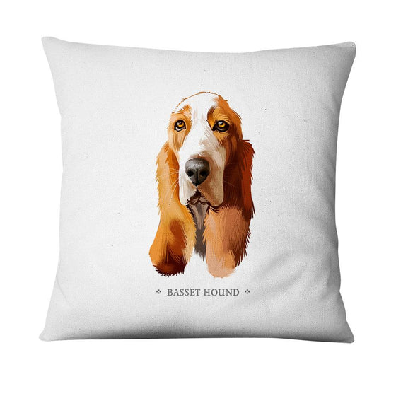 Funda de cojín Basset Hound