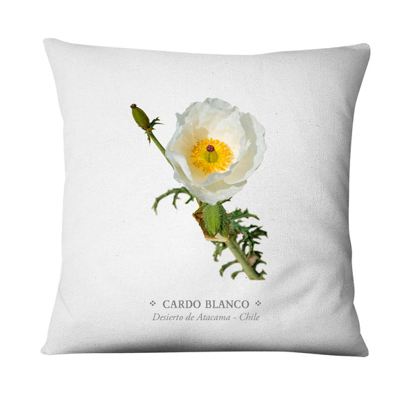 Funda de cojín Cardo Blanco
