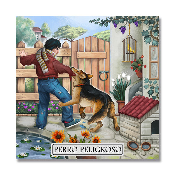 Azulejo perro peligroso Andes1